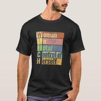 T-shirt Femme Sorcière En Contrôle Total De Elle-Même Fémi