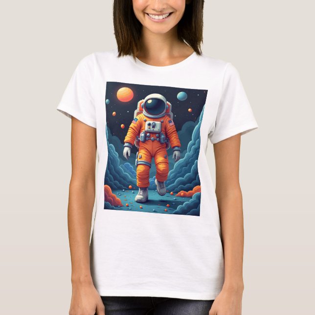 T-shirt Femme Spaceman (Devant)