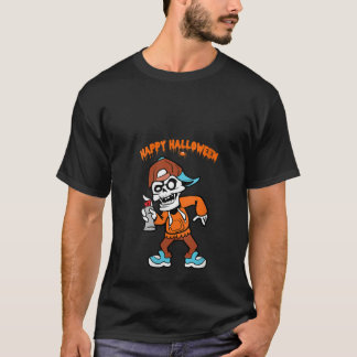 T-shirt Femme Squelette Monster Zombie Costum Happy Hallow
