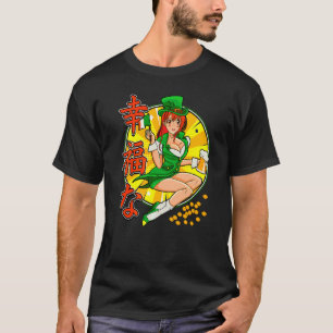 T-shirt Femme St Patrick Day Kiss Me Lucky Irish Redhead