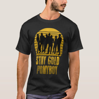 T-shirt Femme Stay Gold Ponyboy Vintage VNeck rétro