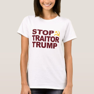 T-shirt Femme "Stop Traitor Trump"
