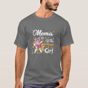 T-shirt Femme stupéfiant Dabbing Unicorne Birthday Mema Fa