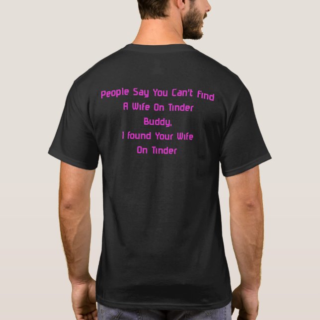 T-shirt Femme sur Tinder (Dos)