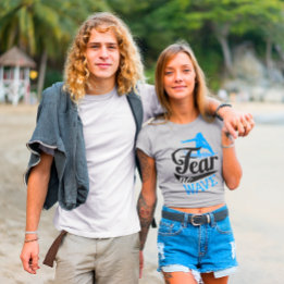 T-shirt Femme surfeuse Peur aucune vague Surf féminin