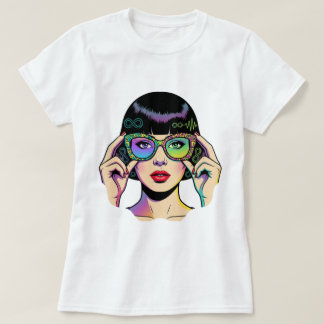 T-shirt Femme symbole d'infini Neurodiversité Pop Art