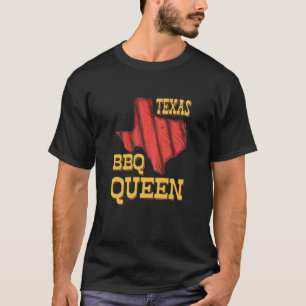 T-shirt Femme Texas BBQ Queen Barbecue Fumer Viande BBQ G