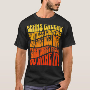 T-shirt Femme Thanksgiving Greens Haricots Pomates de terr