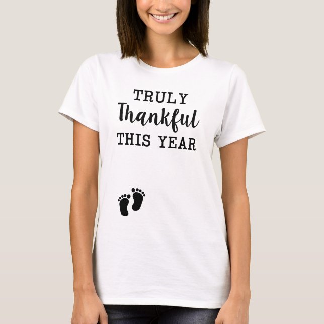 T-shirt Femme Thanksgiving Shirt Vraiment Merci maman tee (Devant)