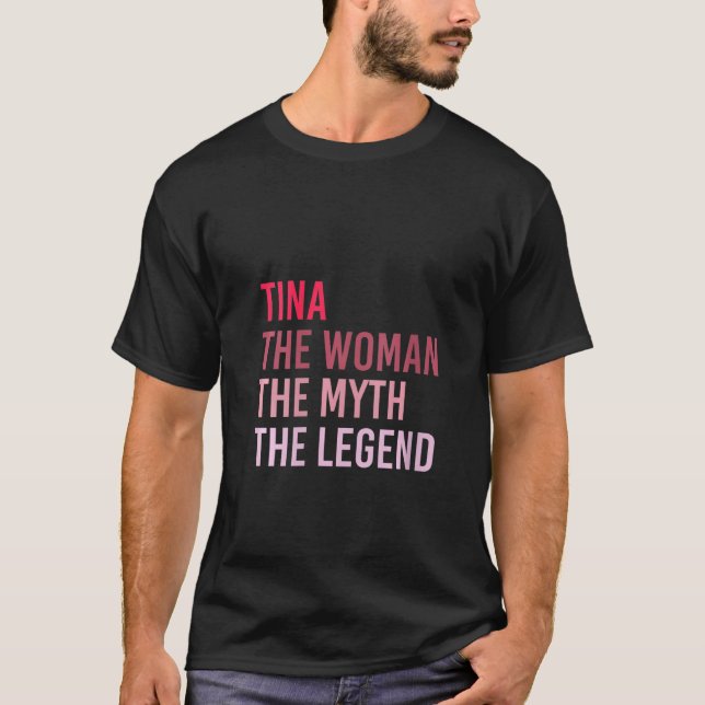 T-shirt Femme Tina La Femme Mythe Légende Nam personnalisé (Devant)