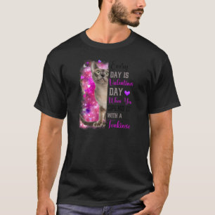 T-shirt Femme Tomkinese Chat Maman Valentines Jour Chat Ma
