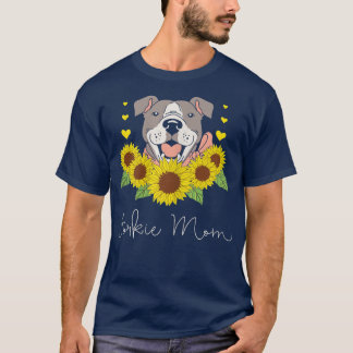 T-shirt Femme Tournesol Yorkie Maman Chien Animal de compa