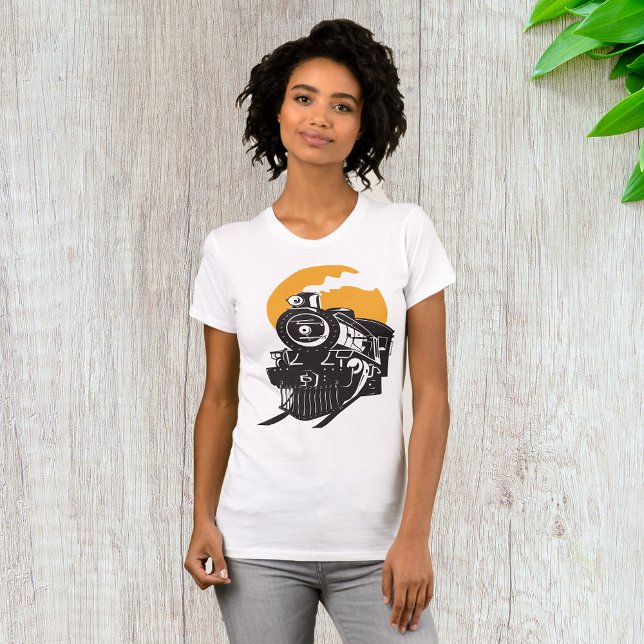T-shirt Femme Train à vapeur (Créateur téléchargé)