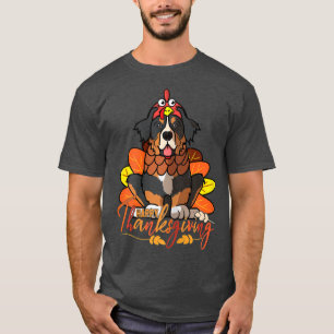 T-shirt Femme Turquie Bernese Mountain Dog Thanksgiving Co