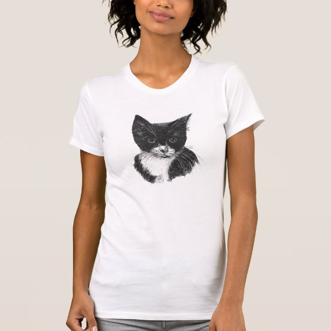 T-shirt femme Tuxedo Cat (Devant)