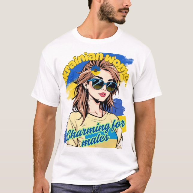 T-shirt femme ukrainienne (Devant)