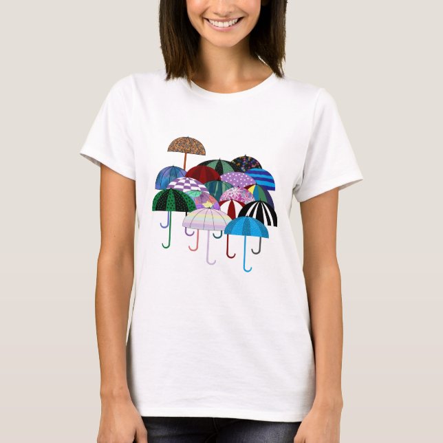 T-shirt femme Umbrellas (Devant)