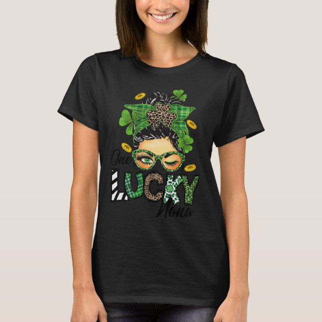T-shirt Femme Une Lucky Nona Jour de la Saint Patrick Mama (Devant)
