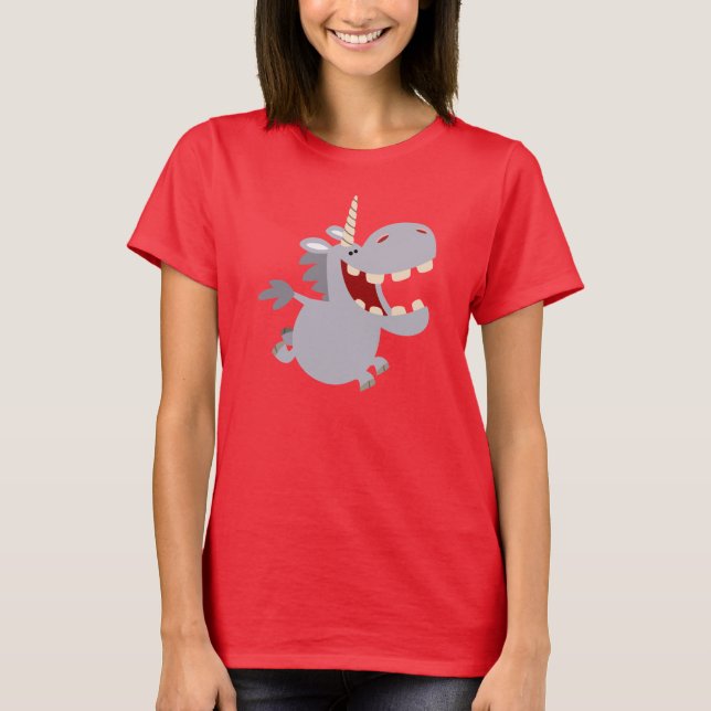 T-shirt femme Unicorn Dention mignon (Devant)