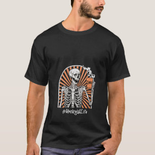 T-shirt Femme Urologiste Vie Café Squelette épuisé Fu