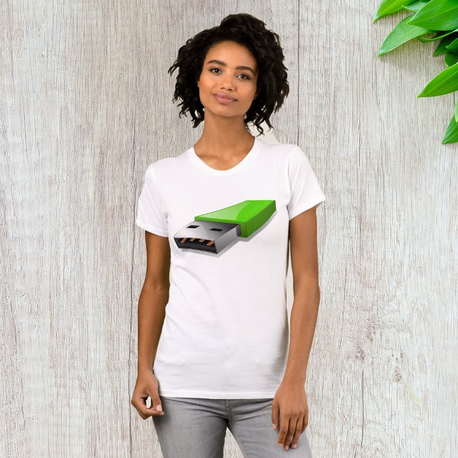 T-shirt femme USB Flash Drive (Créateur téléchargé)