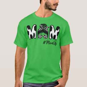 T-shirt Femme Vache Maman Vie Messager Bun Drôle Mama Vach