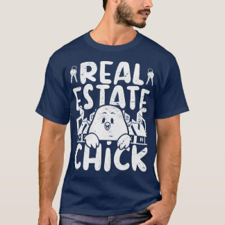 T-shirt Femme vendeuse Home Détail Funny Real Estate Ag