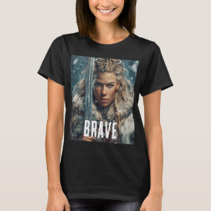 T-shirt femme viking courageuse 