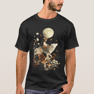 T-shirt Femme Vintage Cottagecore Phase de Pleine Lune Sor