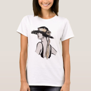 T-shirt Femme vintage en casquette