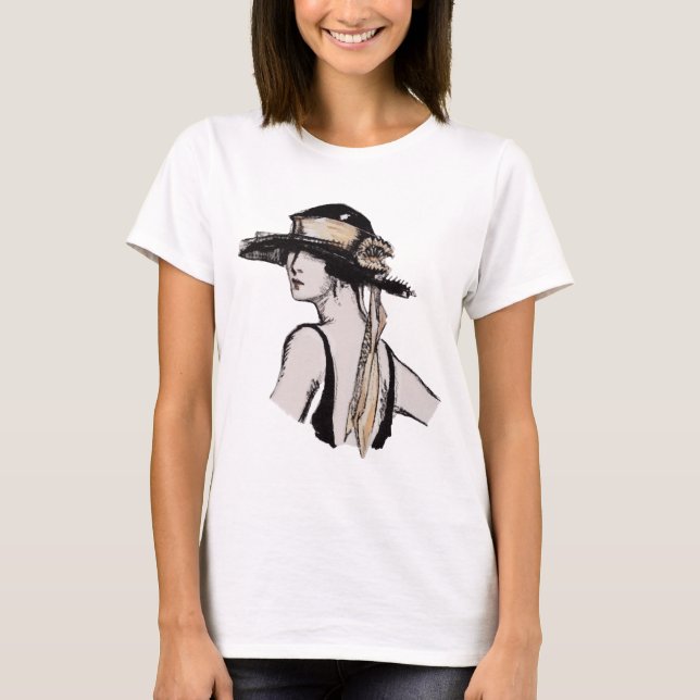 T-shirt Femme vintage en casquette (Devant)