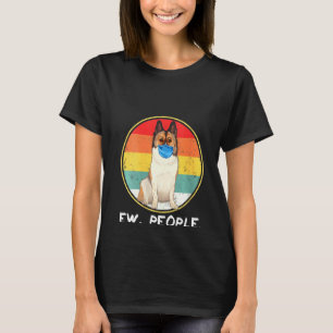 T-shirt Femme Vintage Ew People Islandais Sheepdog Chien n