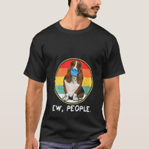 T-shirt Femme Vintage Ew Personnes Basset chien de chien p
