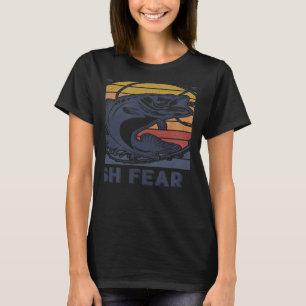 T-shirt Femme Vintage Me Veut Pêcher M'effrayer Pêche à la