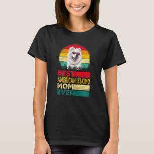 T-shirt Femme Vintage Meilleur Américain Eskimo Papa Jamai