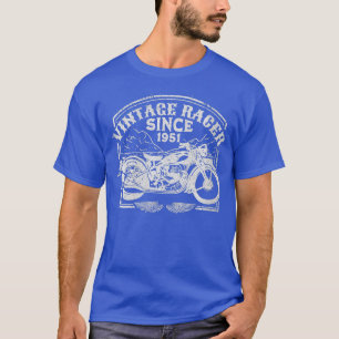 T-shirt Femme Vintage Racer Depuis 1951 Retro Motorbike M