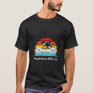 T-shirt Femme Vintage Vandenberg-AFB CA en détresse Orca K
