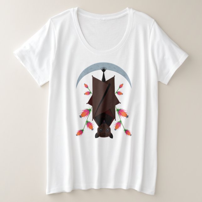 T-shirt Femme Volant Fox Plus Size (Design devant)