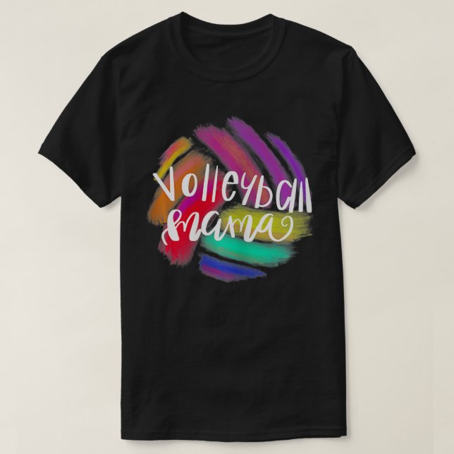 T-shirt Femme Volley-ball Mama Femme Sport Mère Cadeau V (Design devant)