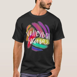 T-shirt Femme Volley-ball Mama Femme Sport Mère Cadeau V
