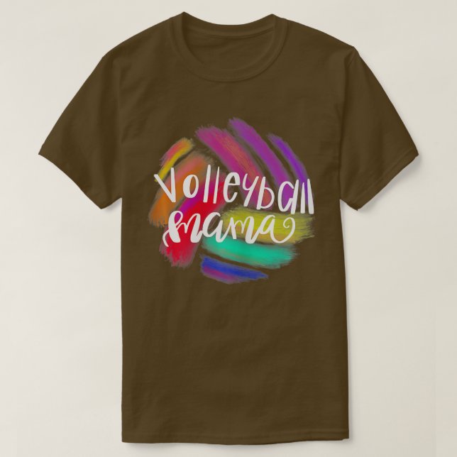 T-shirt Femme Volley-ball Mama Femme Sport Mère Cadeau V (Design devant)