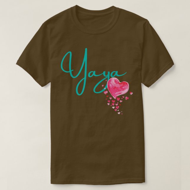 T-shirt Femme Yaya pour la grand-mère grecque Nicknam (Design devant)