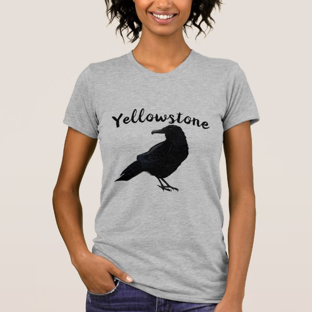 T-shirt femme-Yellowstone Raven (Devant)