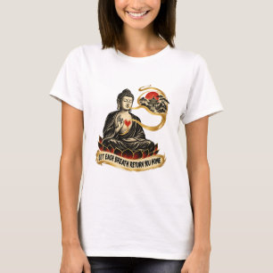 T-Shirt femme Zen Retour de Souffle Doré