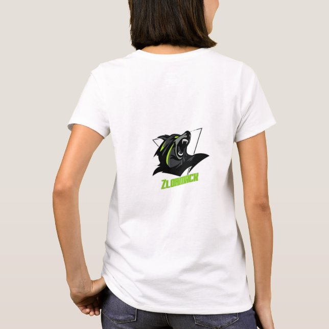 T-Shirt Femme Zlornation - Style Gamer Recto Verso (Dos)