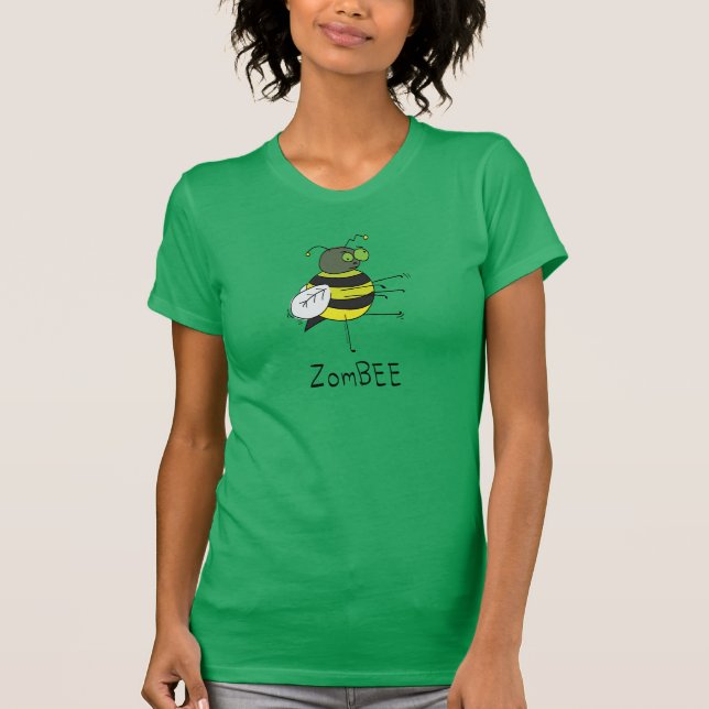 T-shirt femme ZomBEE Zombie Bee (Devant)
