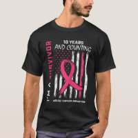 FEMMES 10 ans Survivant Cadeaux Pink Breast Cancer