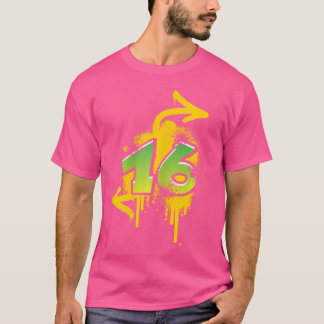 T-shirt Femmes 16E Anniversaire Présents Ados Garçons Fill