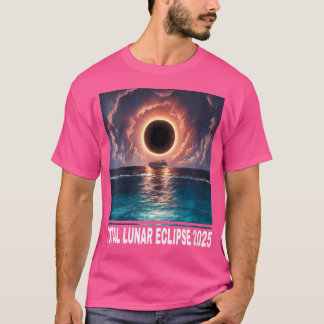 T-shirt Femmes 2025 Total Lunaire Eclipse Lune Astronomie
