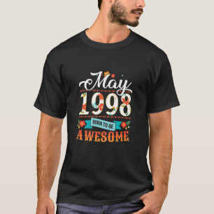 T-shirt Femmes 23 Anniversaire Vêtements Mai 1998 23 Ans